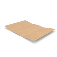 Blank Three Times Folded Paper Brown PNG & PSD Images
