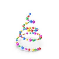 Christmas Tree Of Colorful Glass Balls PNG & PSD Images