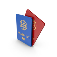 卡通护照PNG和PSD图像