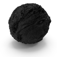 Round Dark Asteroid Rock PNG & PSD Images