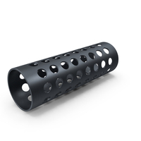 Round Black Metal Cylinder With Holes PNG & PSD Images