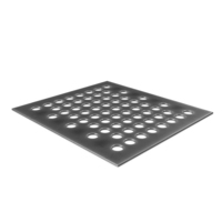 Metal Plate With Hole Steel Dark Aged PNG & PSD Images