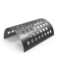 Curved Metal Plate With Holes PNG & PSD Images