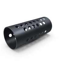 Black Metal Cylinder With Holes PNG & PSD Images