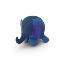 Multicolour Stuffed Toy Elephant PNG & PSD Images