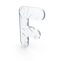 Broken Glass Letter F PNG & PSD Images