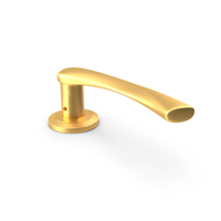Gold Arc Door Handles PNG & PSD Images
