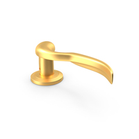 Gold Curly Door Handles PNG & PSD Images