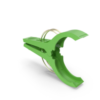 Laundry Peg Green Plastic Open PNG & PSD Images