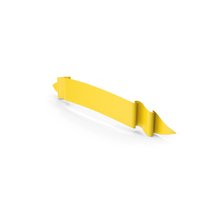 Ribbon Banner Yellow PNG & PSD Images