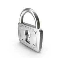 SYMBOL PADLOCK SILVER PNG & PSD Images
