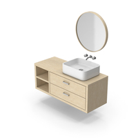 Bathroom Cabinet With Sink PNG & PSD Images