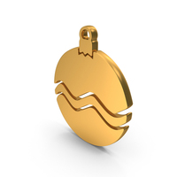 Christmas Decoration Ball Icon Gold PNG & PSD Images