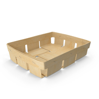 Wooden Fruit Basket PNG & PSD Images