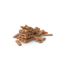 Wooden Tower Bricks Game Ruined PNG & PSD Images