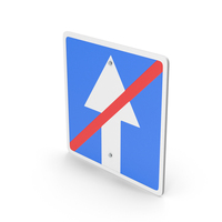The End Of The One Way Traffic Sign PNG & PSD Images