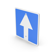 One Way Traffic Sign PNG & PSD Images