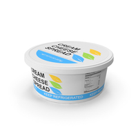 Generic Label Cream Cheese Container PNG & PSD Images