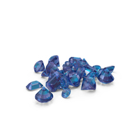 Small Sapphire Diamond Pile PNG & PSD Images