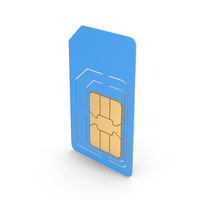 Blue Mobile Phone Sim Card PNG & PSD Images