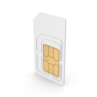 White Universal Size SIM Card PNG & PSD Images