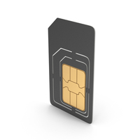 Black Universal Size Sim Card PNG & PSD Images
