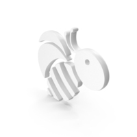 Bee White PNG & PSD Images