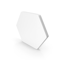 White Hexagon Shape PNG & PSD Images