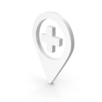 Hospital Location White PNG & PSD Images