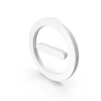 White Circular Minus Symbol PNG & PSD Images