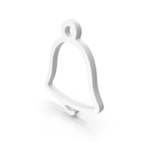 Outline Notification Bell White PNG & PSD Images
