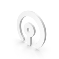 White Power Button Symbol PNG & PSD Images