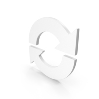 Refresh Button White PNG & PSD Images