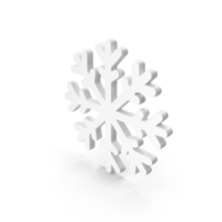 White Snowflake Symbol PNG & PSD Images