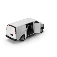Cargo Van Wide Open Side Doors PNG & PSD Images