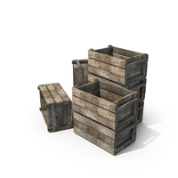 Old Wooden Crates PNG & PSD Images