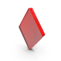 Red Glass Diamond Playing Cards Symbol PNG & PSD Images