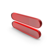 Red Glass Equal Symbol PNG & PSD Images