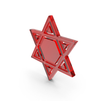 Red Glass Judaism Religion Star Of David Symbol PNG & PSD Images