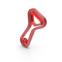 Red Glass Outline Opener Symbol PNG & PSD Images