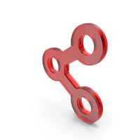 Red Glass Share Outline Symbol PNG & PSD Images
