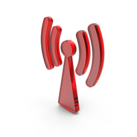 Red Glass Signal Symbol PNG & PSD Images