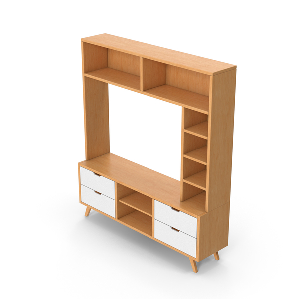 Wooden TV Stand PNG & PSD Images
