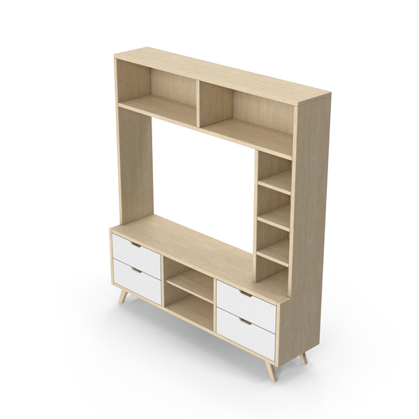 Wooden TV Stand PNG & PSD Images