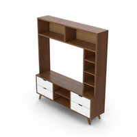Dark Wood TV Stand PNG & PSD Images