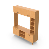 Wooden TV Stand PNG & PSD Images