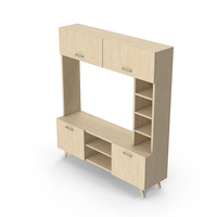 Wooden TV Stand PNG & PSD Images