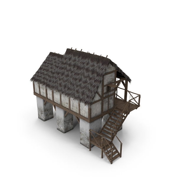 Medieval Wooden House PNG & PSD Images