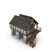 Medieval Wooden House PNG & PSD Images