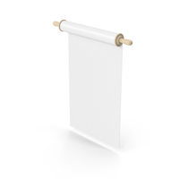 White Scroll Paper PNG & PSD Images